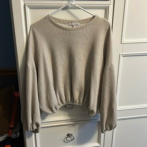 Zara Sweater with Lantern Sleeves